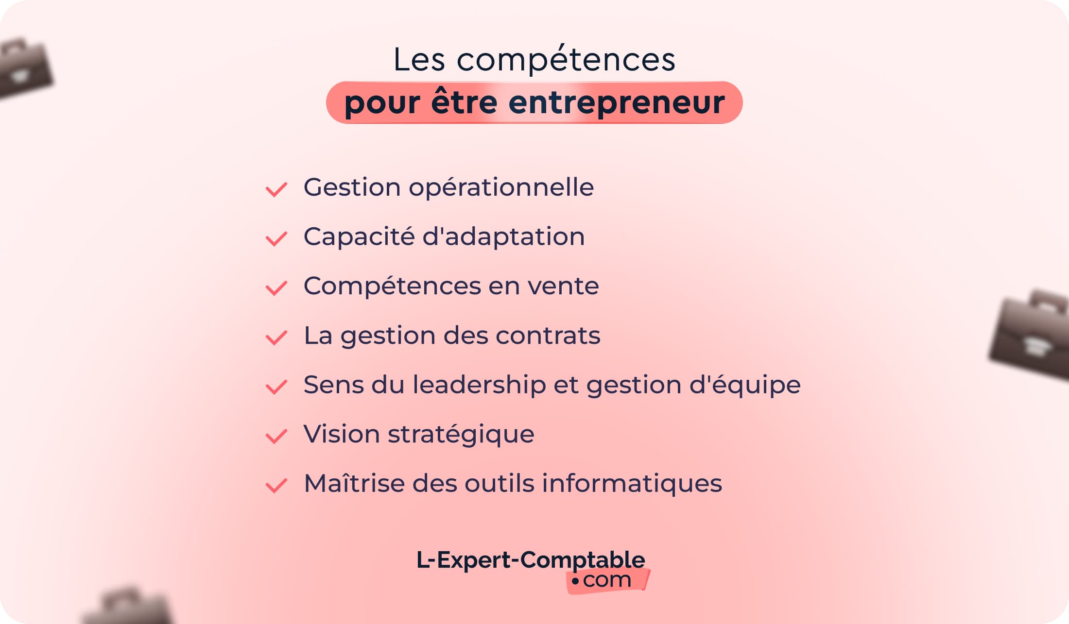 Les compétences pour être entrepreneur