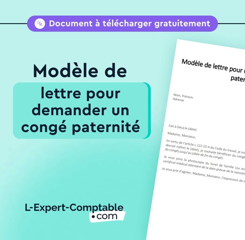 Expert-Comptable en ligne modele-lettre-conge-paternite