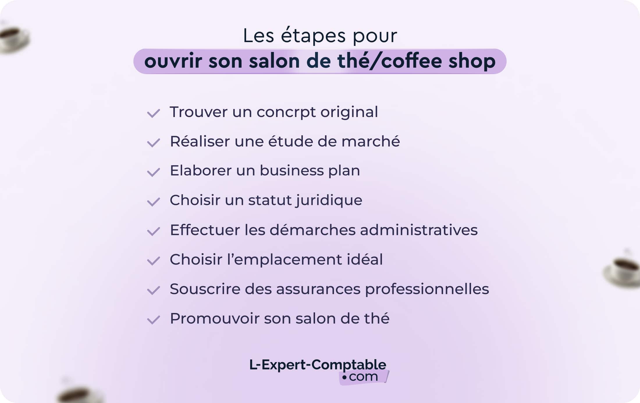 Les étapes pour ouvrir son salon de thé