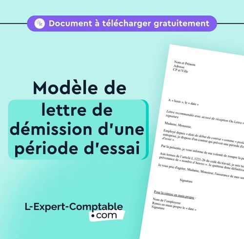 Expert-Comptable en ligne modele-lettre-demission-periode-essai
