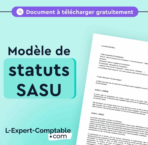 Expert-Comptable en ligne Modèle statuts de SASU à télécharger